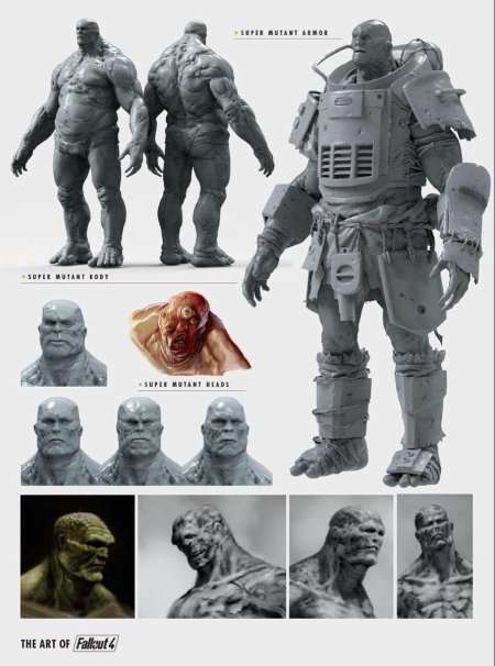 Fallout super mutant art