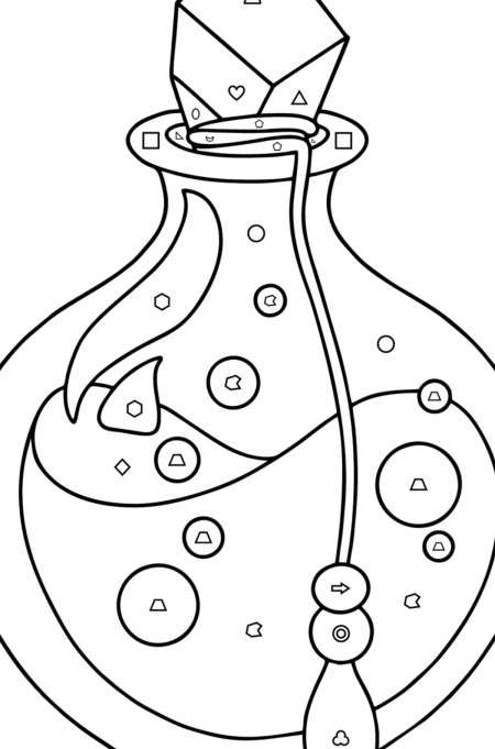 Зелье раскраска для детей