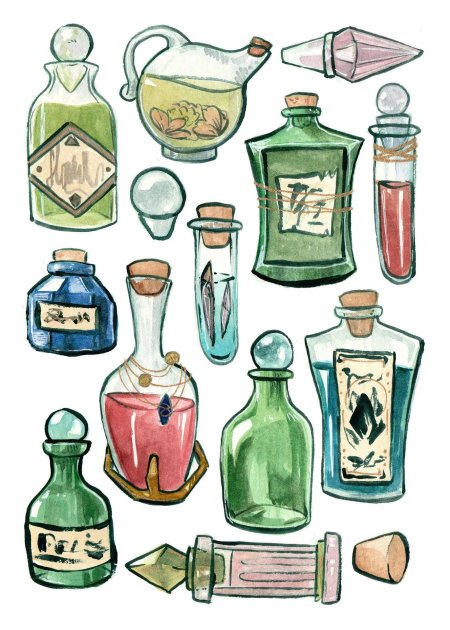 Бутылочки с зельем гарри поттер