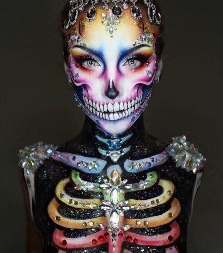 Макияж хэллоуин