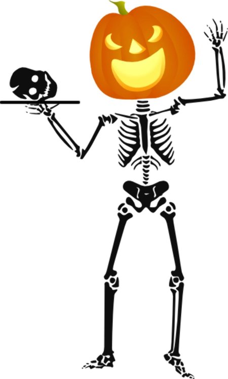 Скелет для хэллоуина