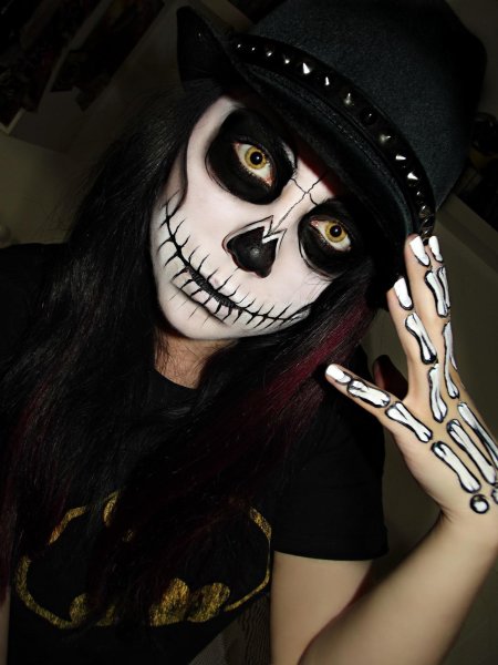 На хэллоуин макияж