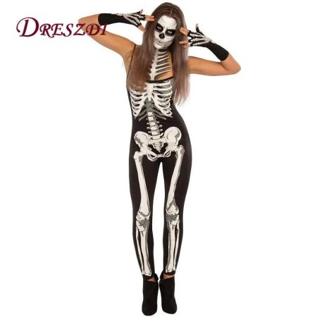 Костюм скелета на хэллоуин