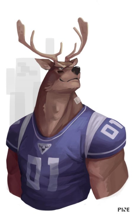 Олень фурри