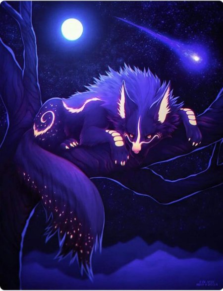 Фамильяр волк кицунэ