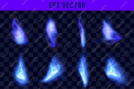 Синий огонь вектор