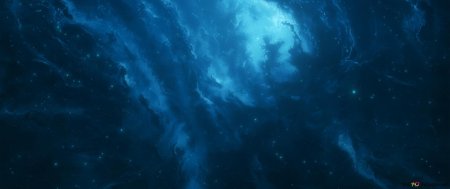 Темно синий космос