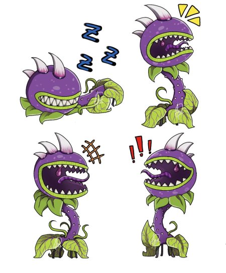 Чомпер растения против зомби