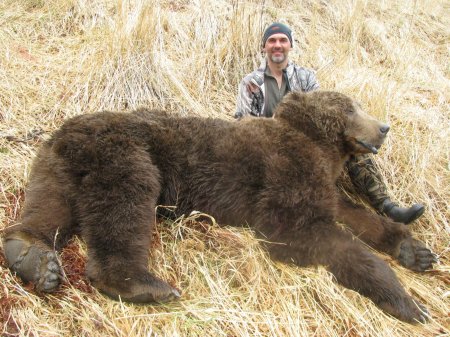Гигантский медведь людоед гризли