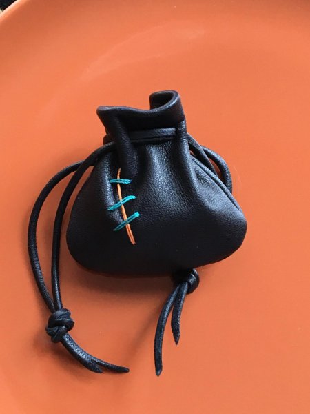 Кожаный мешочек