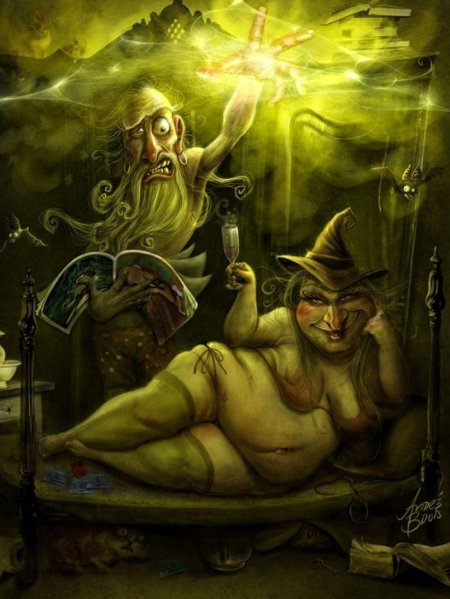 Забавные фэнтези арты