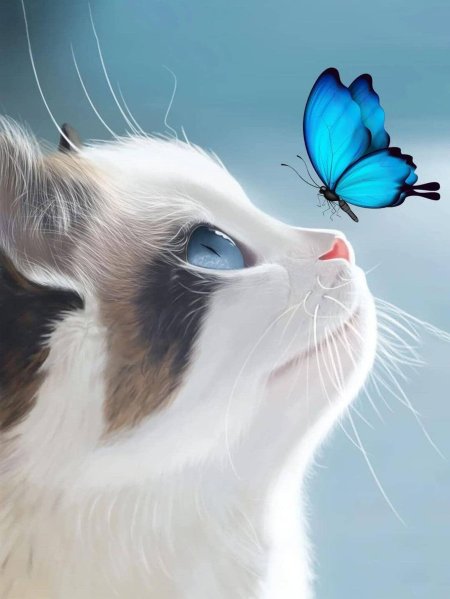 Котик бабочка
