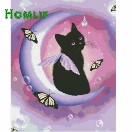 Алмазная мозаика кот