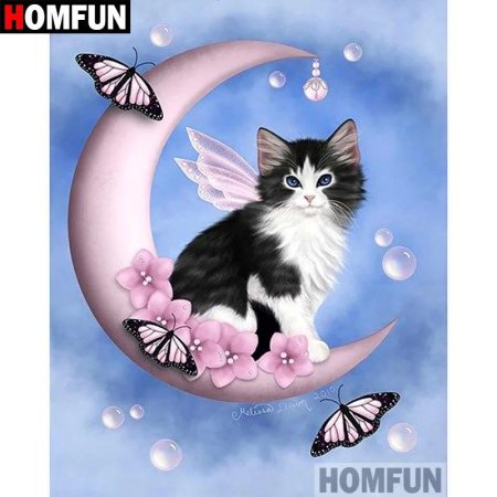 Лунный кот алмазная мозаика диамонд