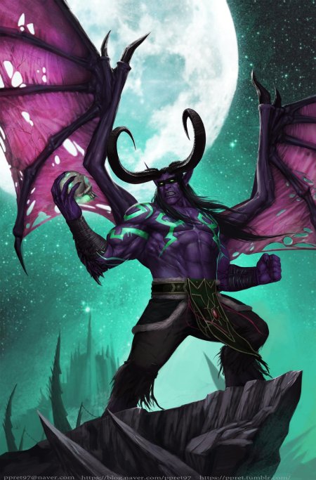 Иллидан ярость бури warcraft