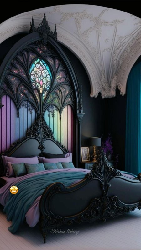 Комната в викторианском стиле готика