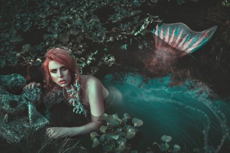 Фотосессия в стиле русалки