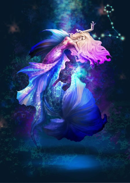 Русалка красивая