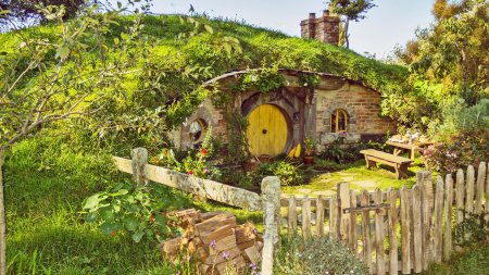 Деревня хоббитов в новой зеландии