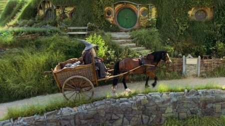 Гендальф и фродо в повозке