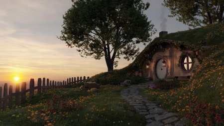 Хоббитон в новой зеландии