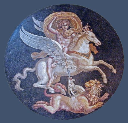 Беллерофонт убивает химеру