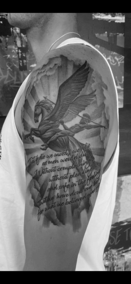 Тату архангела михаила