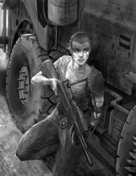 Девушка постапокалипсис арт