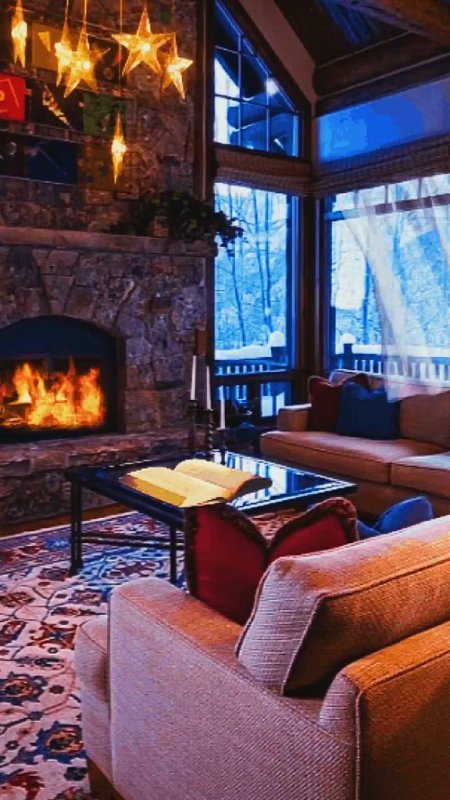 Уютный камин