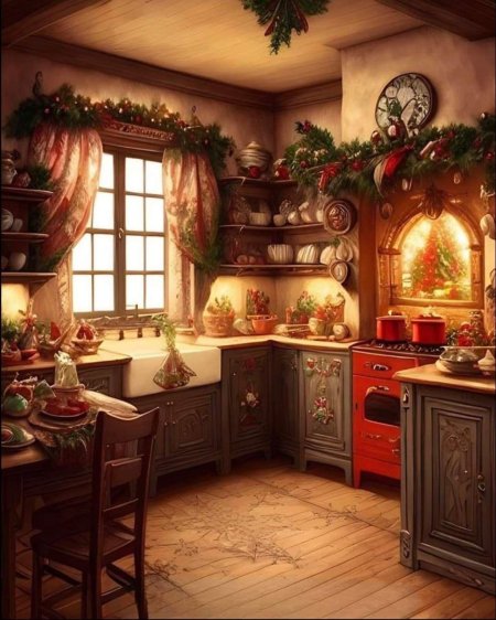 Кухня уютная