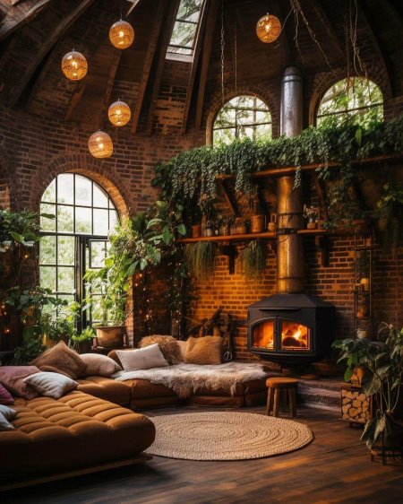 Интерьер уютный