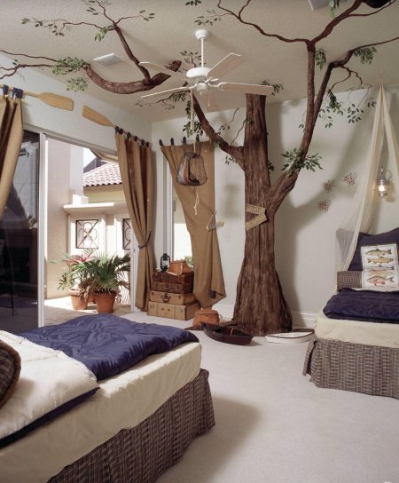 Комната в стиле леса