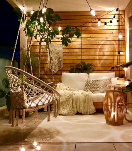 Гирлянда в интерьере