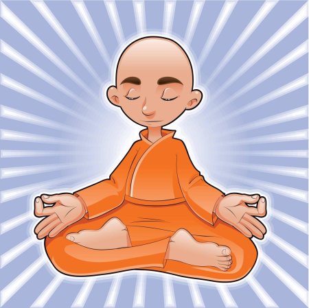 В позе лотоса