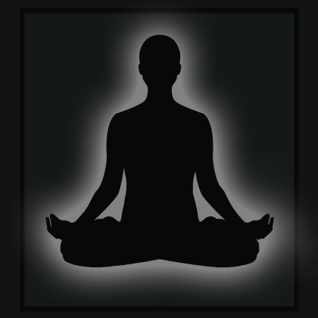 Человек в позе лотоса