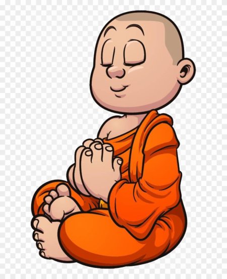 Монах рисунок