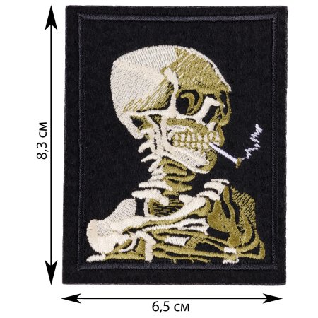 Ван гог череп с сигаретой