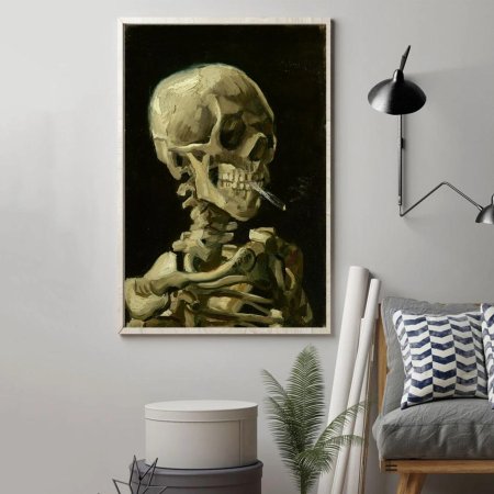 Винсент ван гог череп с горящей сигаретой