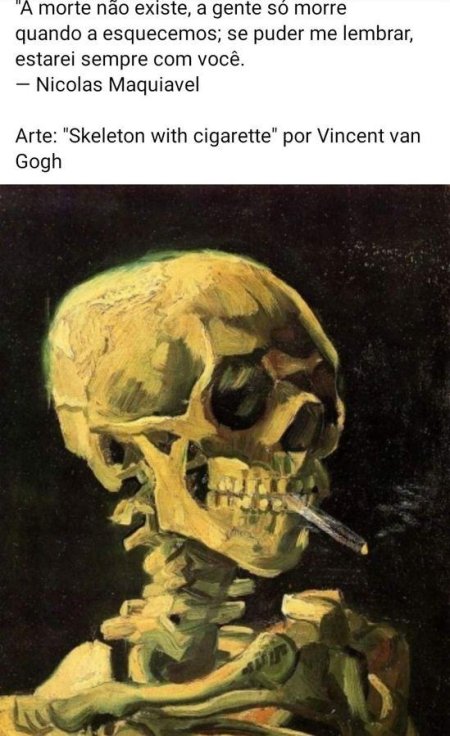 Skull of a skeleton with burning cigarette