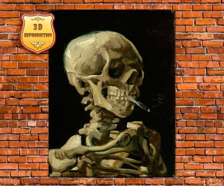 Винсент ван гог череп с горящей сигаретой