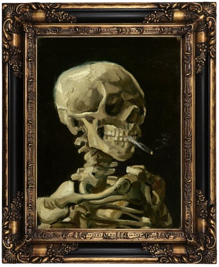 Винсент ван гог череп с горящей сигаретой