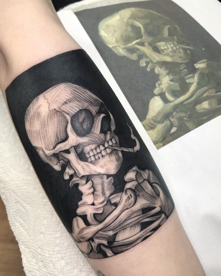 Тату череп