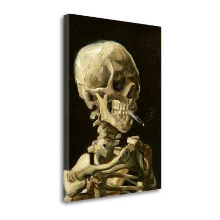 Винсент ван гог skull with burning cigarette
