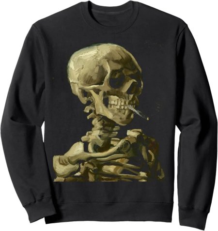 Винсент ван гог череп с горящей сигаретой