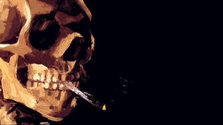 Винсент ван гог череп с горящей сигаретой