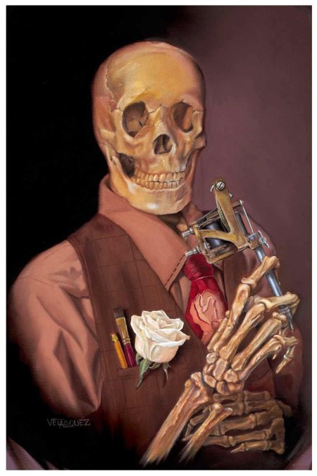 Скелет с сигарой