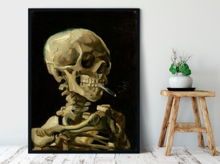 Винсент ван гог череп с горящей сигаретой