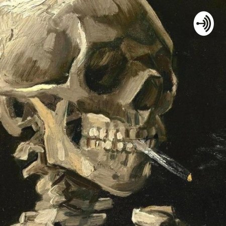 Картина ван гога череп с сигаретой