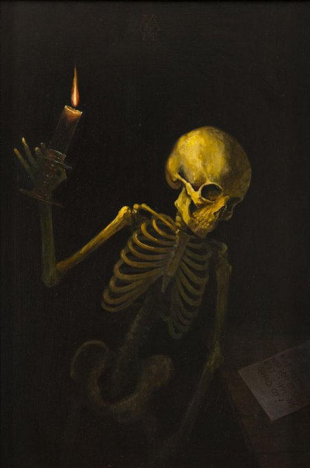 Картина со скелетом