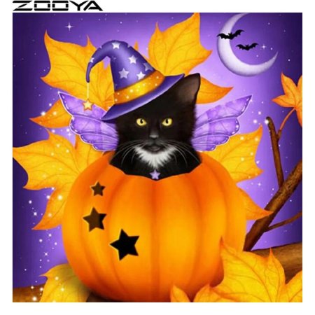 Тыква котик на хэллоуин